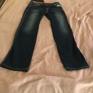 Adird medium blue wash jeans in size 14 length 33